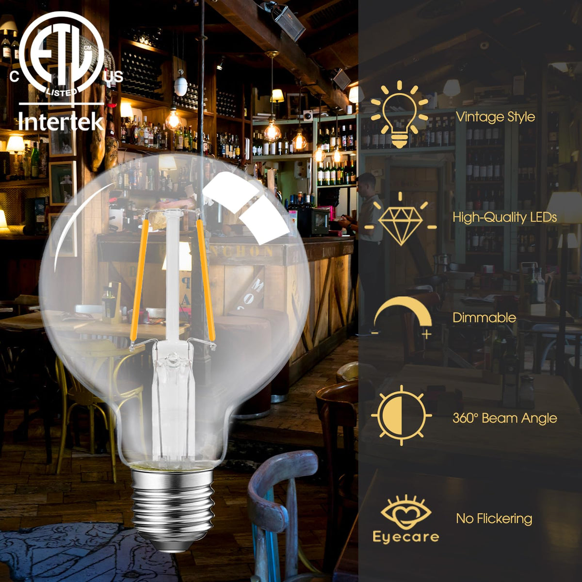 Energetic Lighting instant-on performance for immediate illumination.