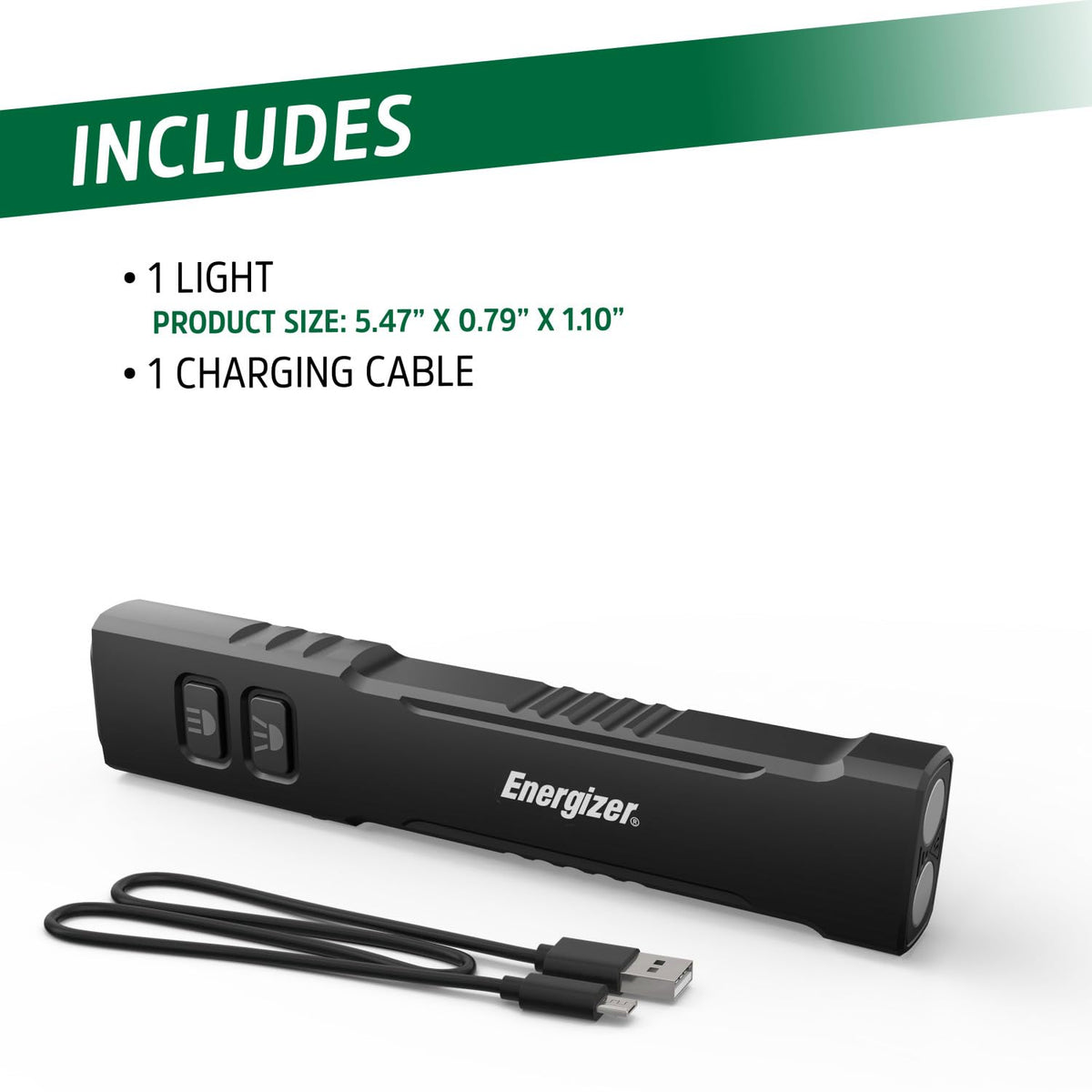 Energizer 1200SL-R aircraft-grade aluminum body for tough tasks.