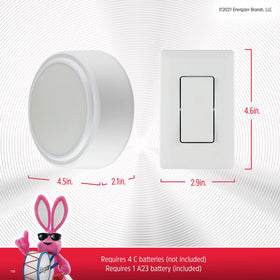Energizer closet and garage lighting demonstrates flexible battery-powered placement.