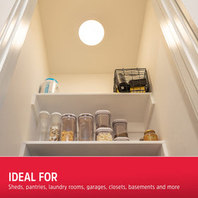 Energizer LED ceiling light includes mounting hardware for quick setup