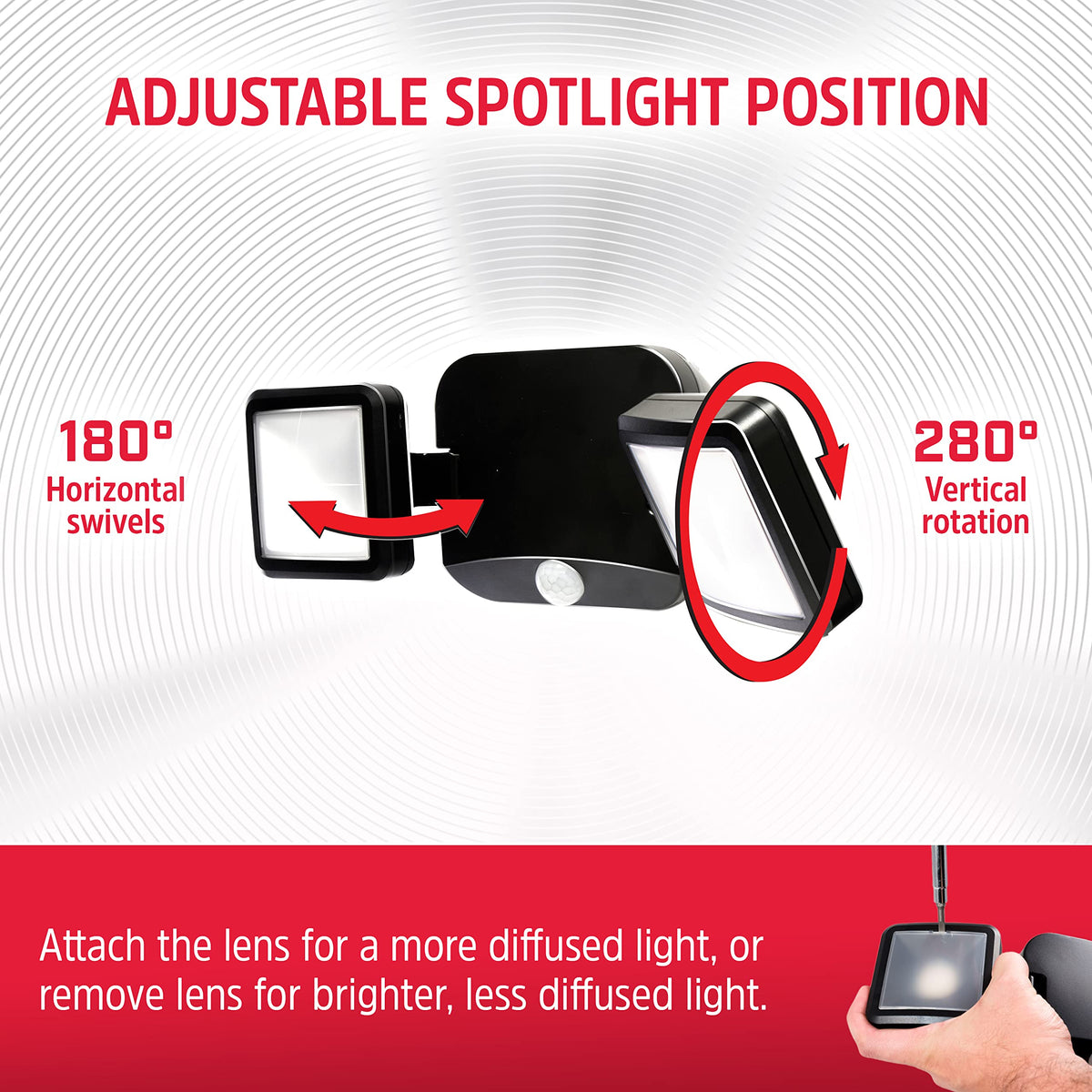 Energizer motion sensor detects movement up to 25 feet