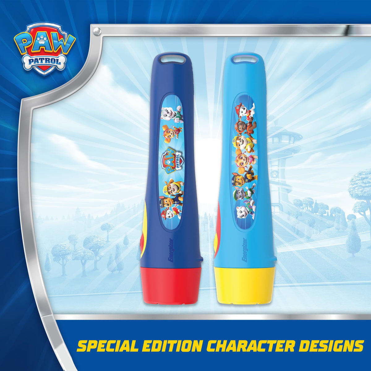 Energizer PAW Patrol design lights perfect for nighttime adventures.