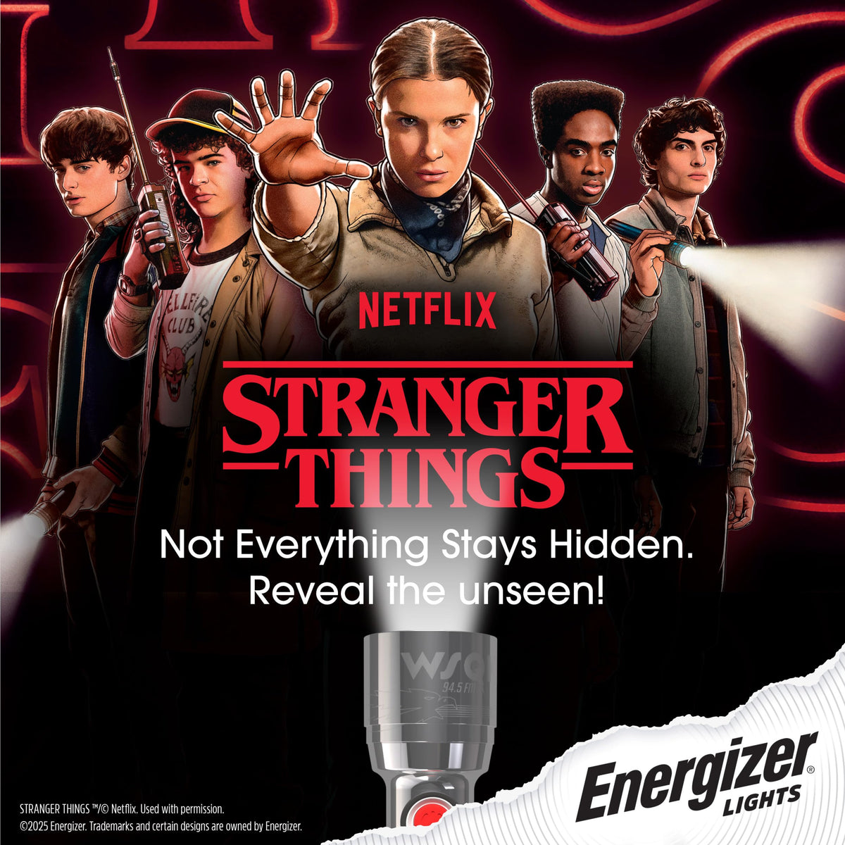 Energizer Squawk with laser-etched emblems recalling Season 5 moments