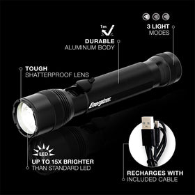 Energizer TAC R 1000 rechargeable design ready for camping trips