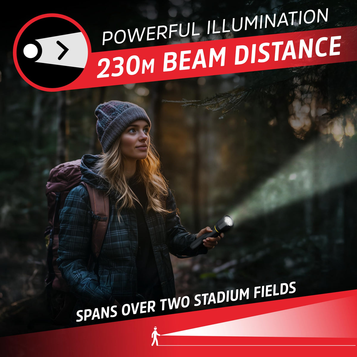 Energizer Vision PRO ideal for outdoor use and camping or hiking.