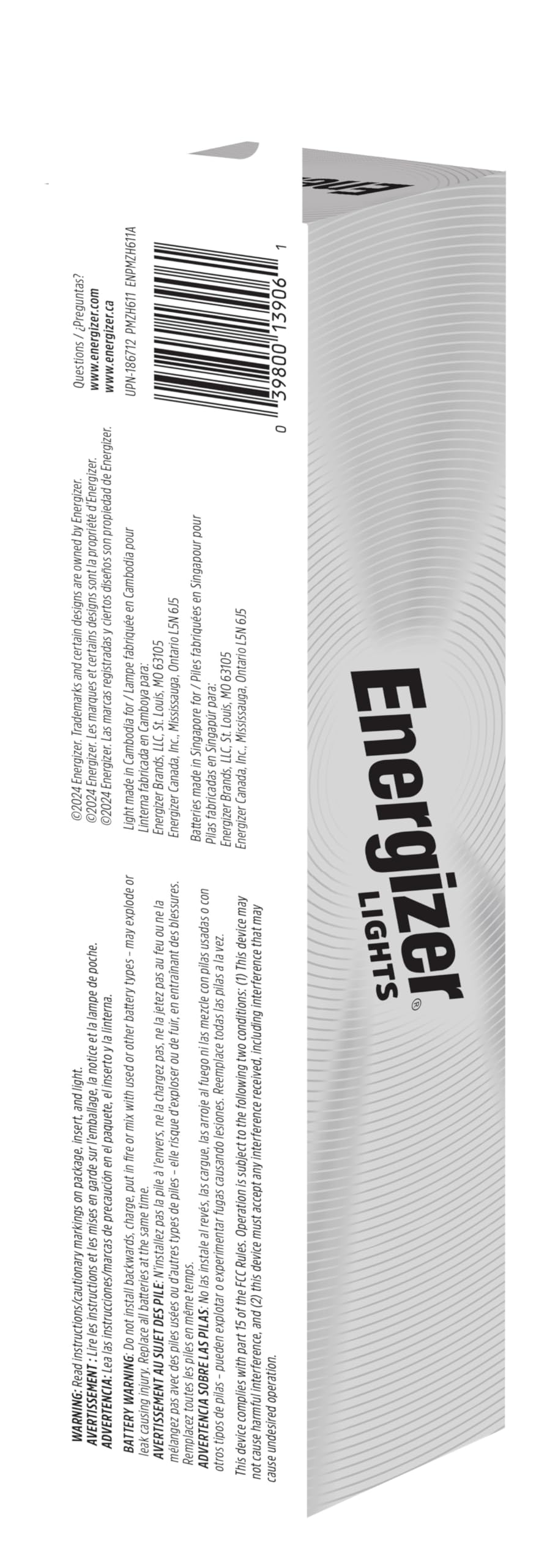 Energizer Vision PRO strobe mode provides signaling for safety outdoors.
