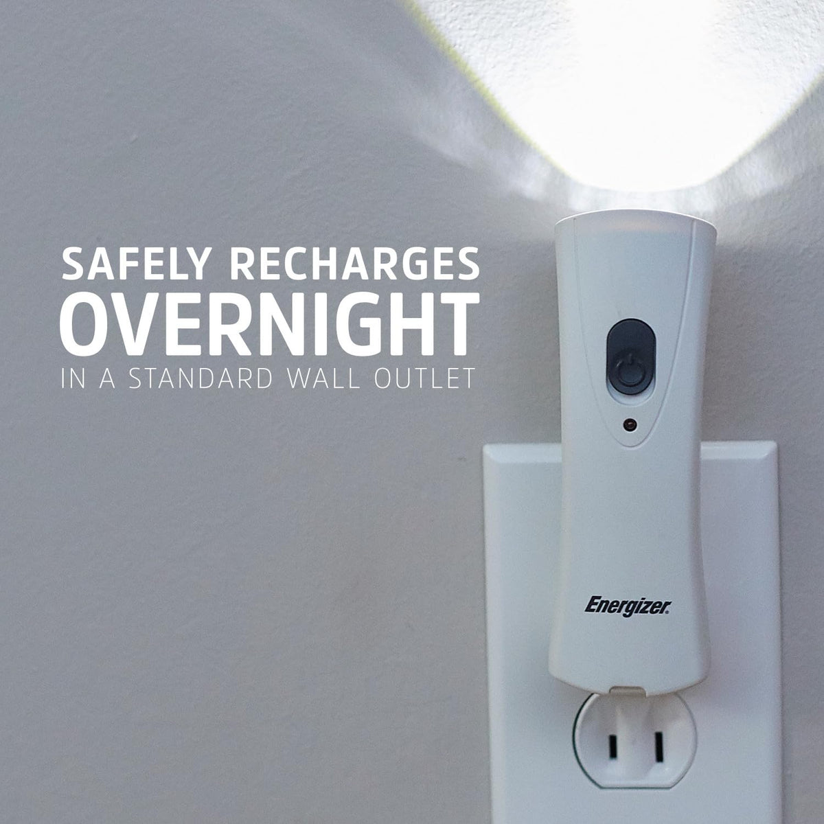 Energizer Weatheready bright LED output reaching up to 30 meters for visibility