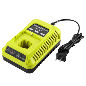 Energup 18V P117 Ryobi charger close-up for Li-ion and Ni-Cd packs