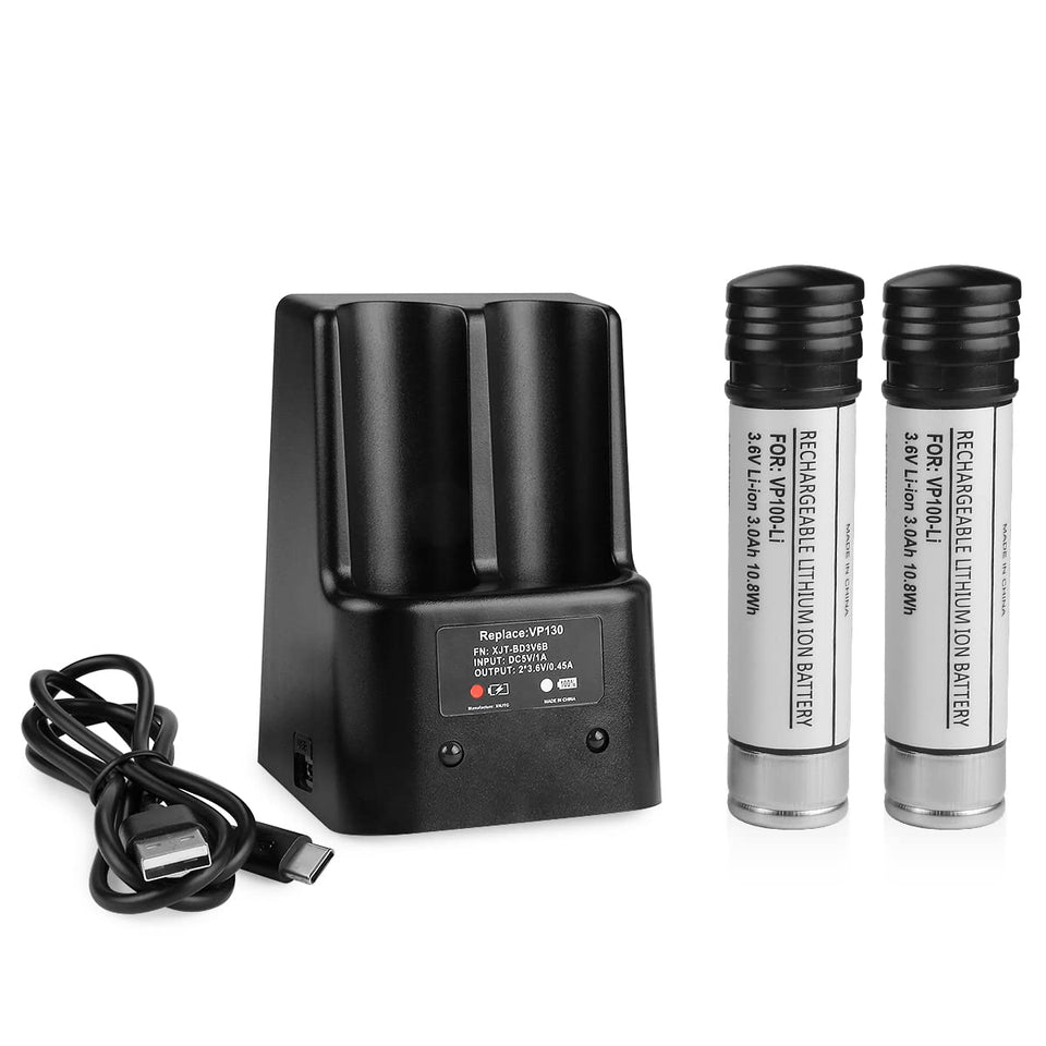 Energup 2-pack VP100 batteries for Black Decker Versapak provide reliable replacement power.