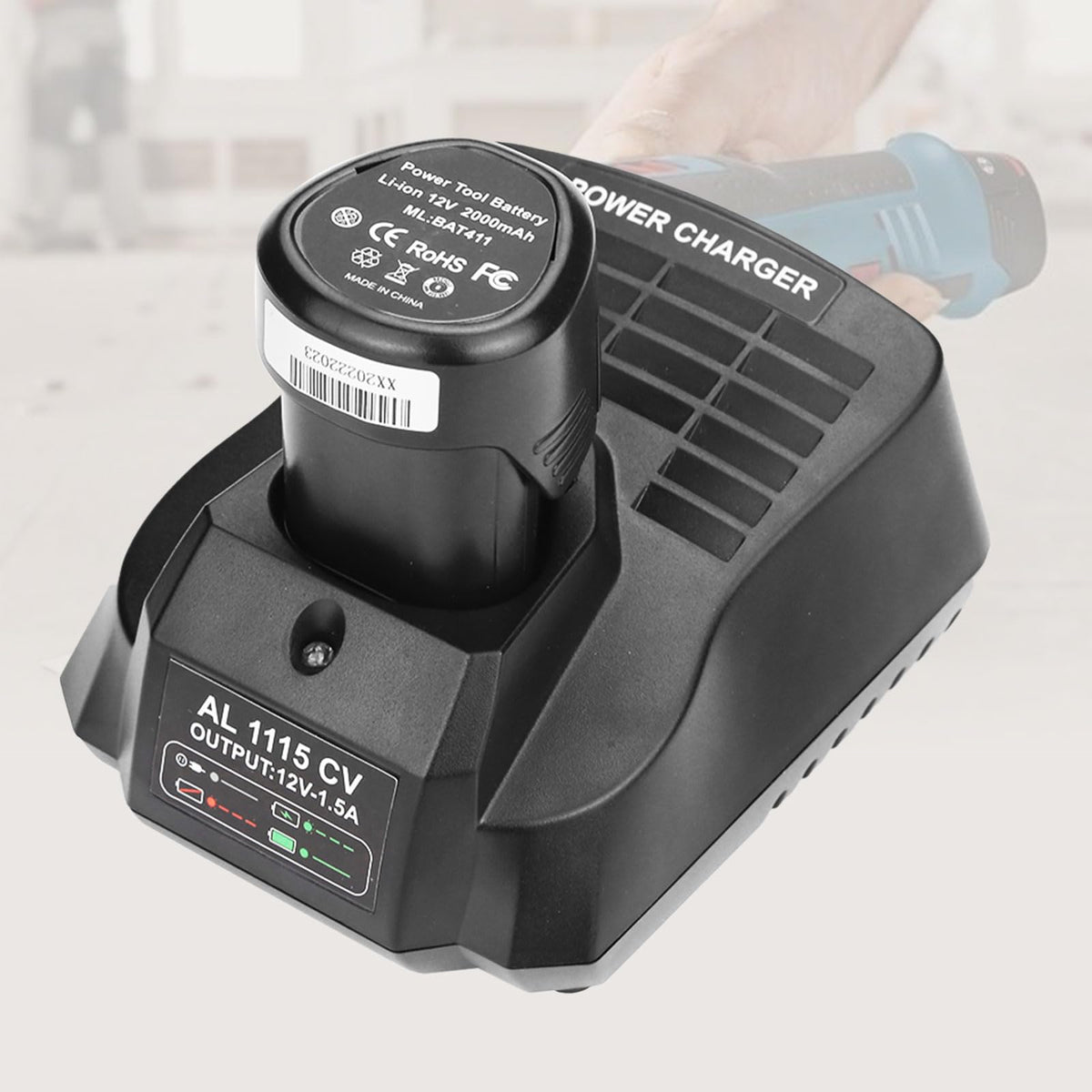 Energup AL1115CV charges safely with auto-adjusted current and voltage.