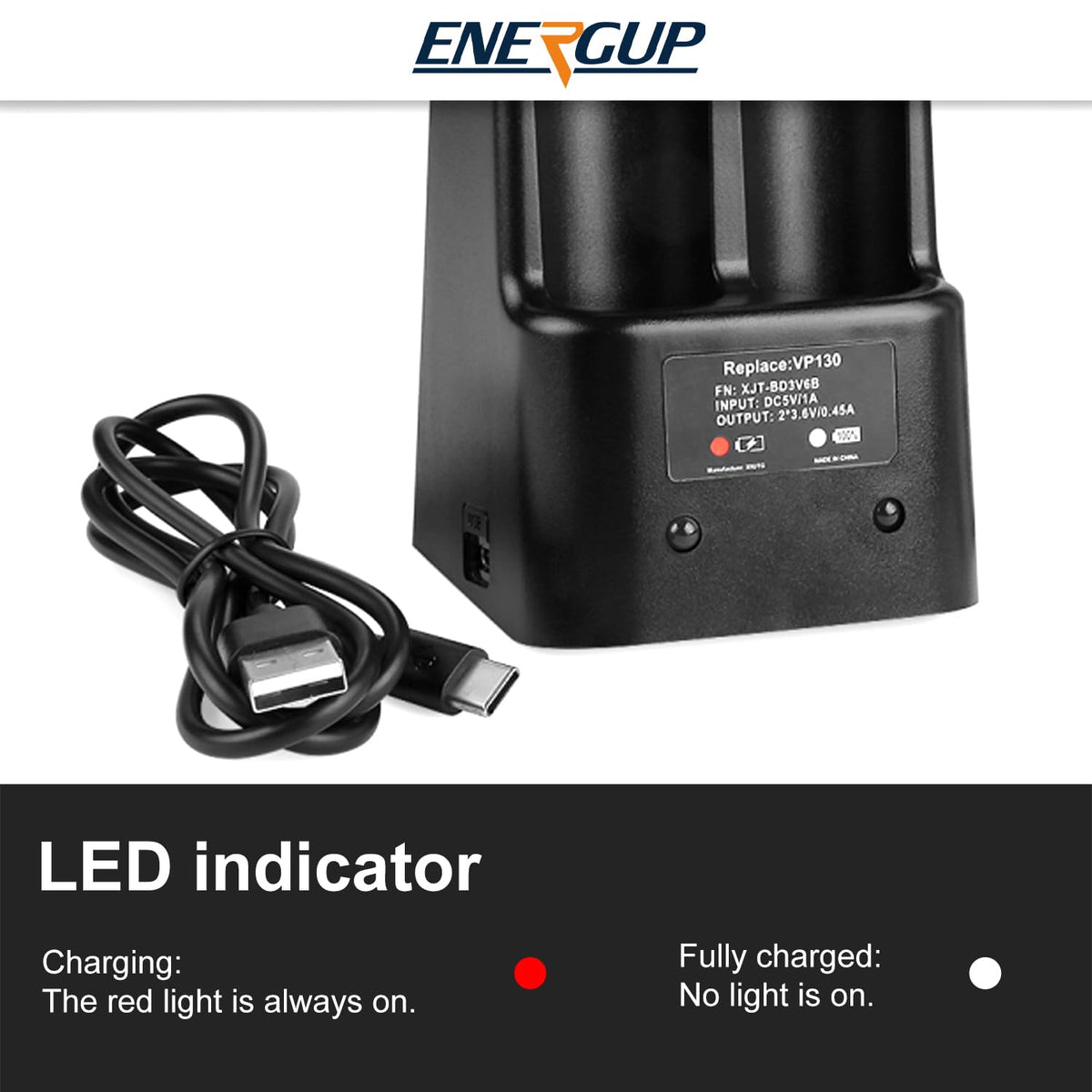 Energup black Versapak battery pair designed for reliable daily use.