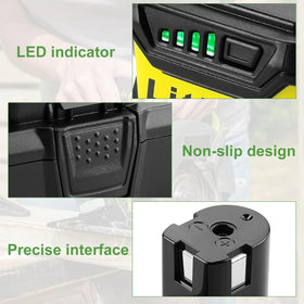 Energup charger status lights close-up during charging