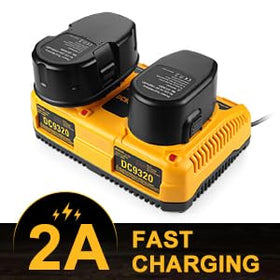 Energup DC9320 dual charger compatible with Dewalt XRP NiCd/NiMH batteries