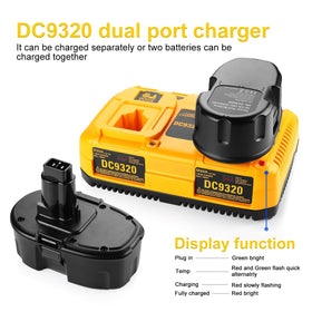 Energup DC9320 dual charger packaging and accessories