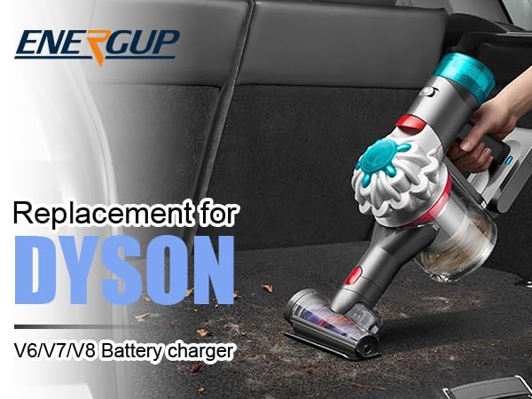 Energup 21.6V output graphic illustrates smart charging behavior.