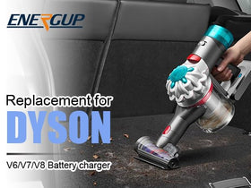 Energup 21.6V output graphic illustrates smart charging behavior.