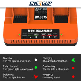 Energup fast-charge capability reduces downtime between jobs.