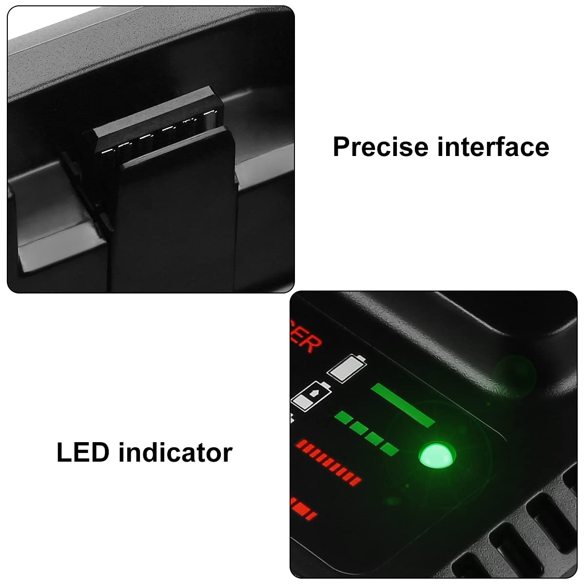 Energup LCS40 fast charger side angle shows compact, easy-to-store design