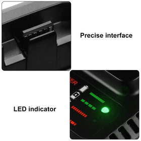 Energup LCS40 fast charger side angle shows compact, easy-to-store design