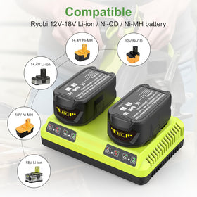 Energup P117 charger back view showing safety features