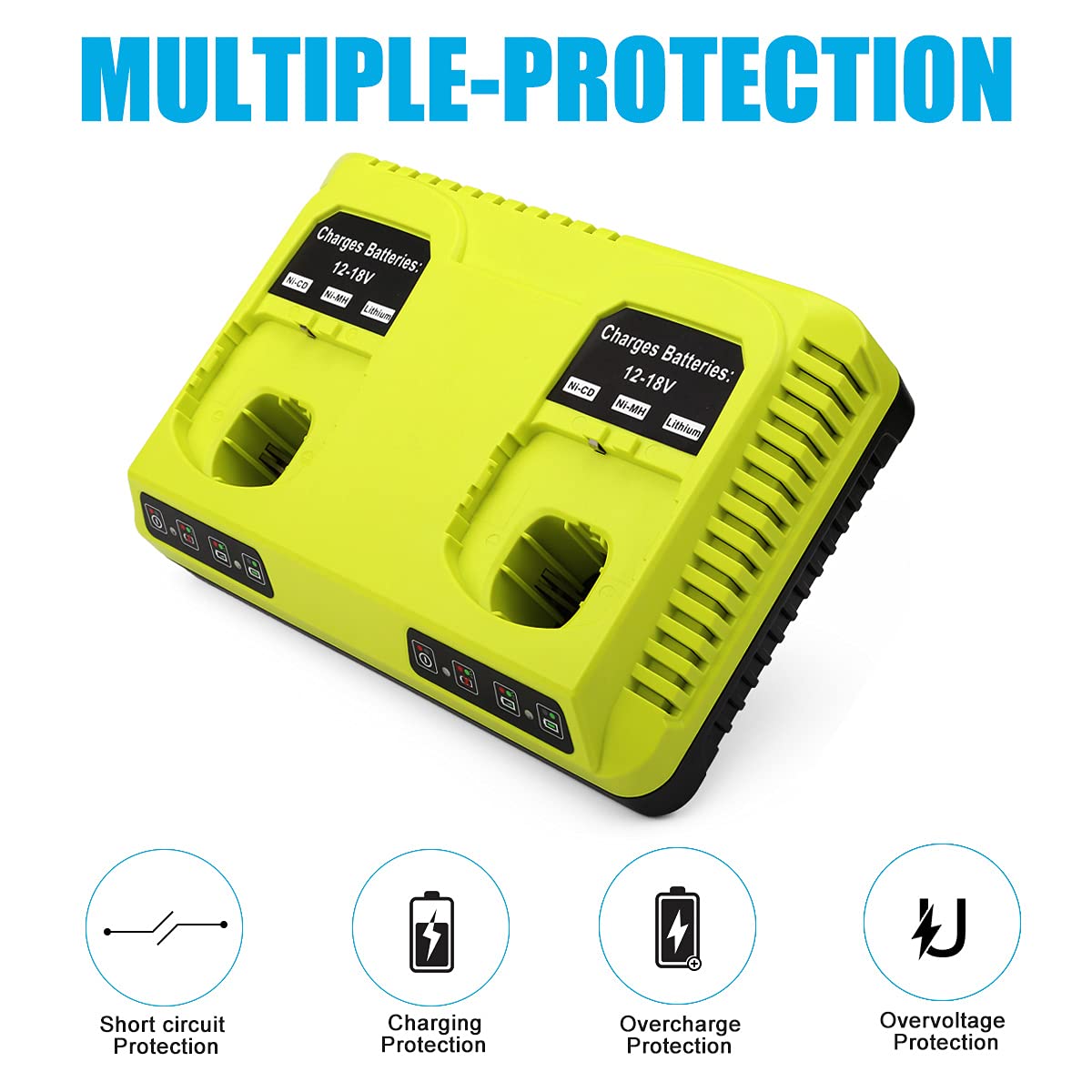 energup safe design with overload and short-circuit protection