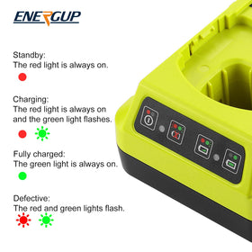 Energup safety protections guard against over discharge, over current, and short circuits.