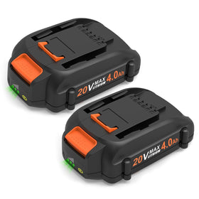 energup Worx 20V battery 2-pack in-use scene demonstrates extended runs