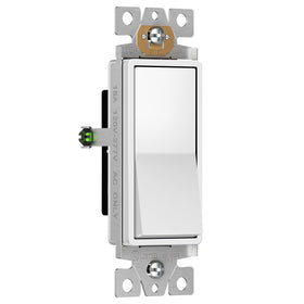 Enerlites 91150-W side view highlights the slim profile for shallow boxes.
