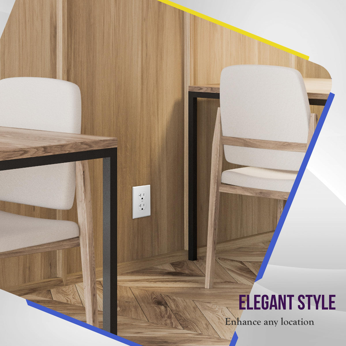 Flat smooth finish simplifies cleaning and provides a modern look.