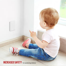ENERLITES glossy white finish keeps walls looking clean and modern.