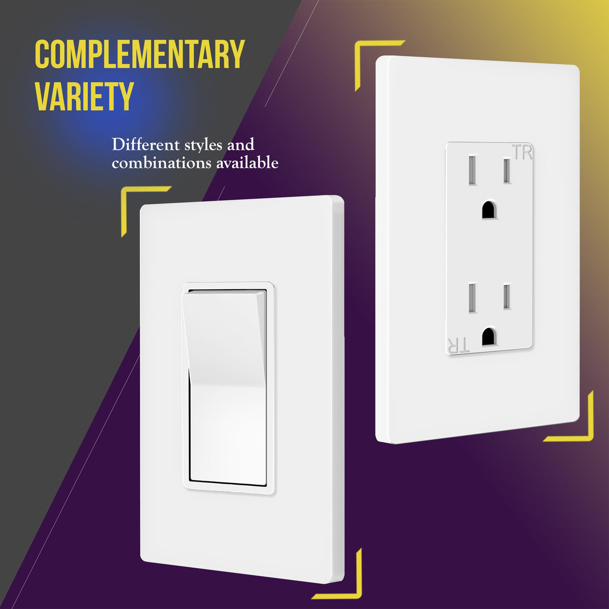 Enerlites easy-replacement 1-gang wall plate for quick upgrades