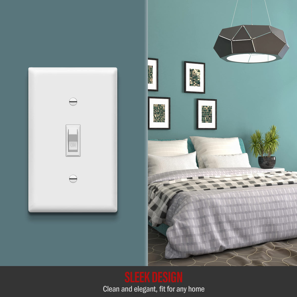 ENERLITES grounding screw visible on switch for safe wiring