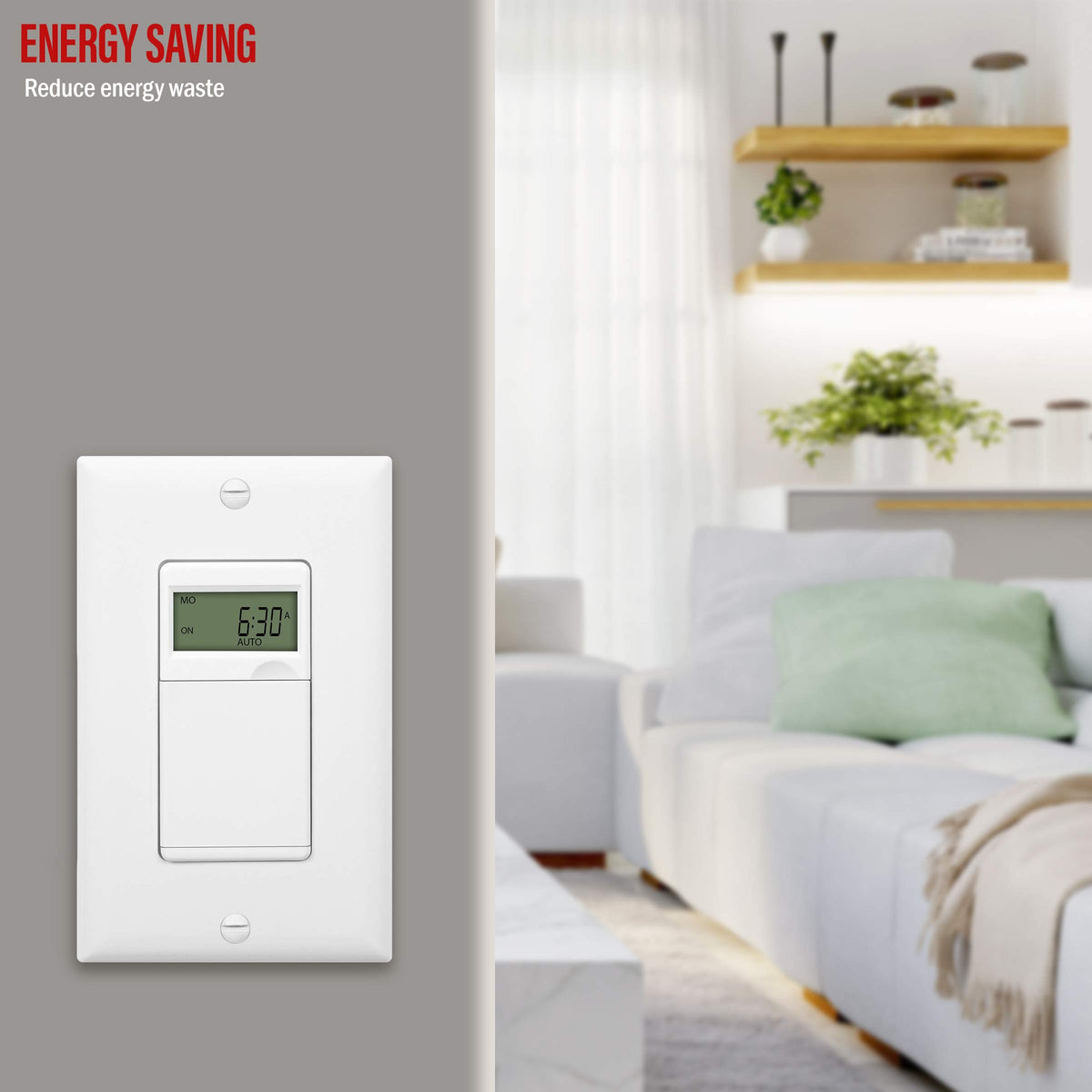 ENERLITES HET01-C timer built-in backup battery preserves settings.