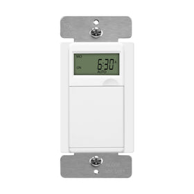 Enerlites HET01-C-W timer backup battery preserves settings during outages.