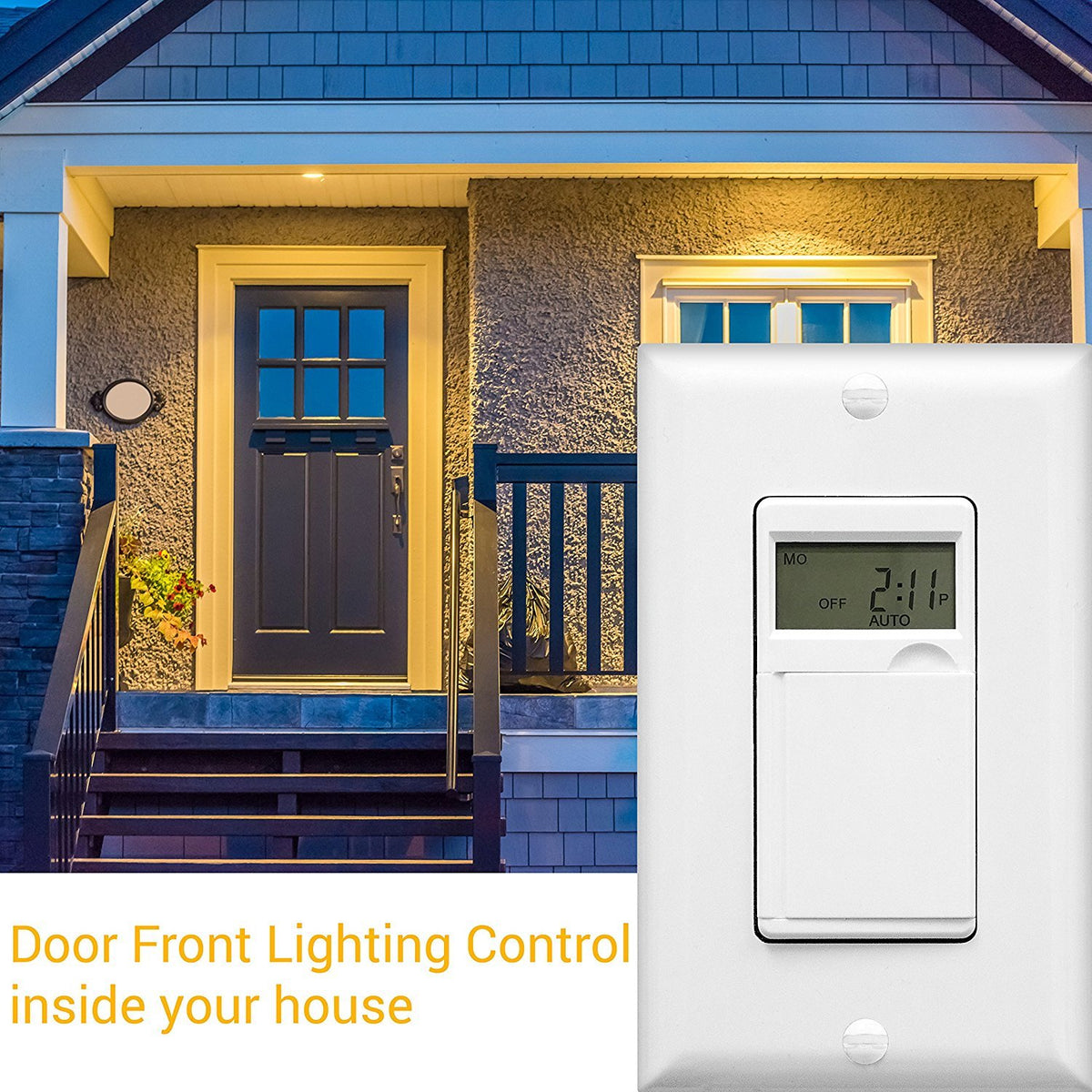 Enerlites HET01-C-W timer UL-listed safety and reliability label.