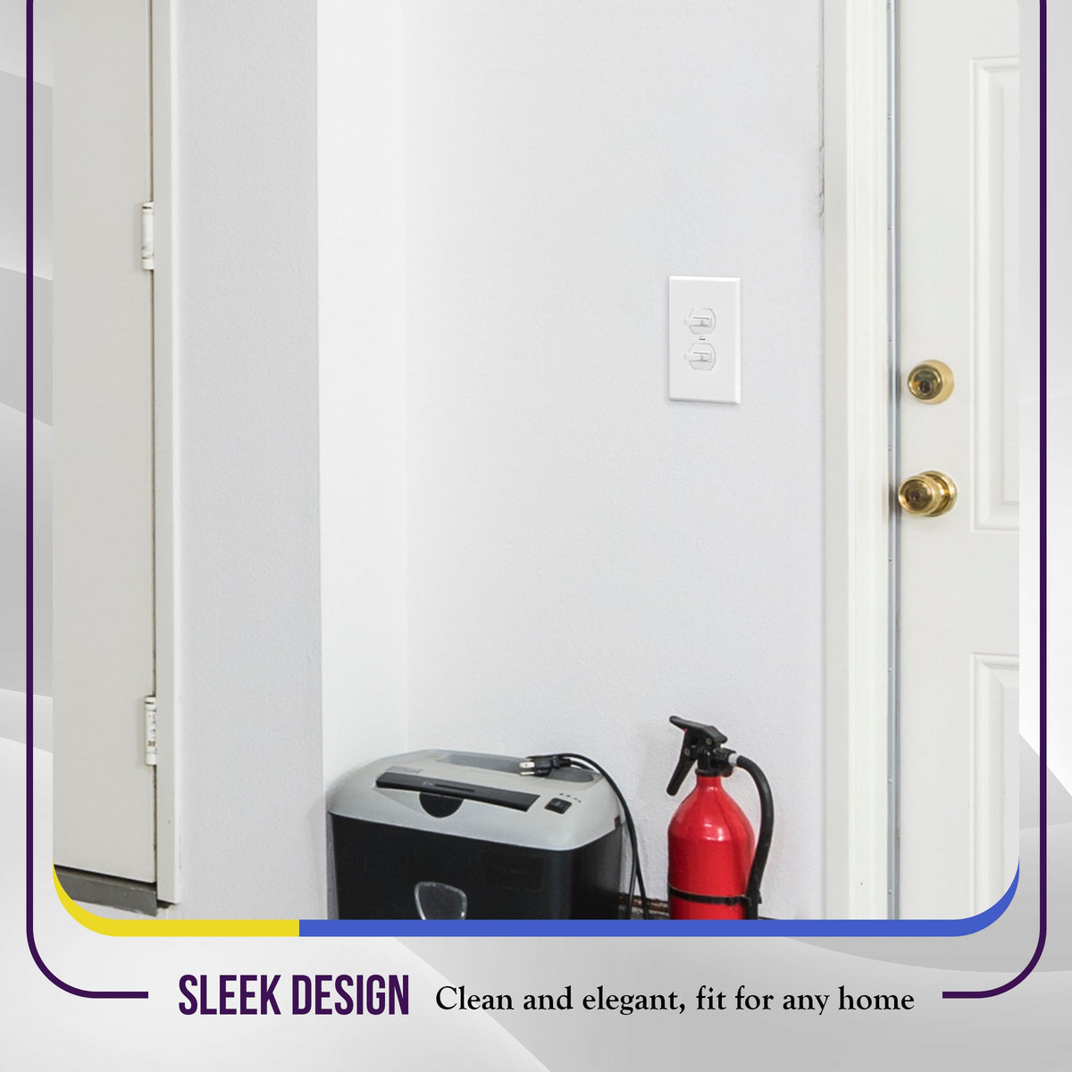 ENERLITES jumbo duplex wall plate pack of 10 for quick replacements
