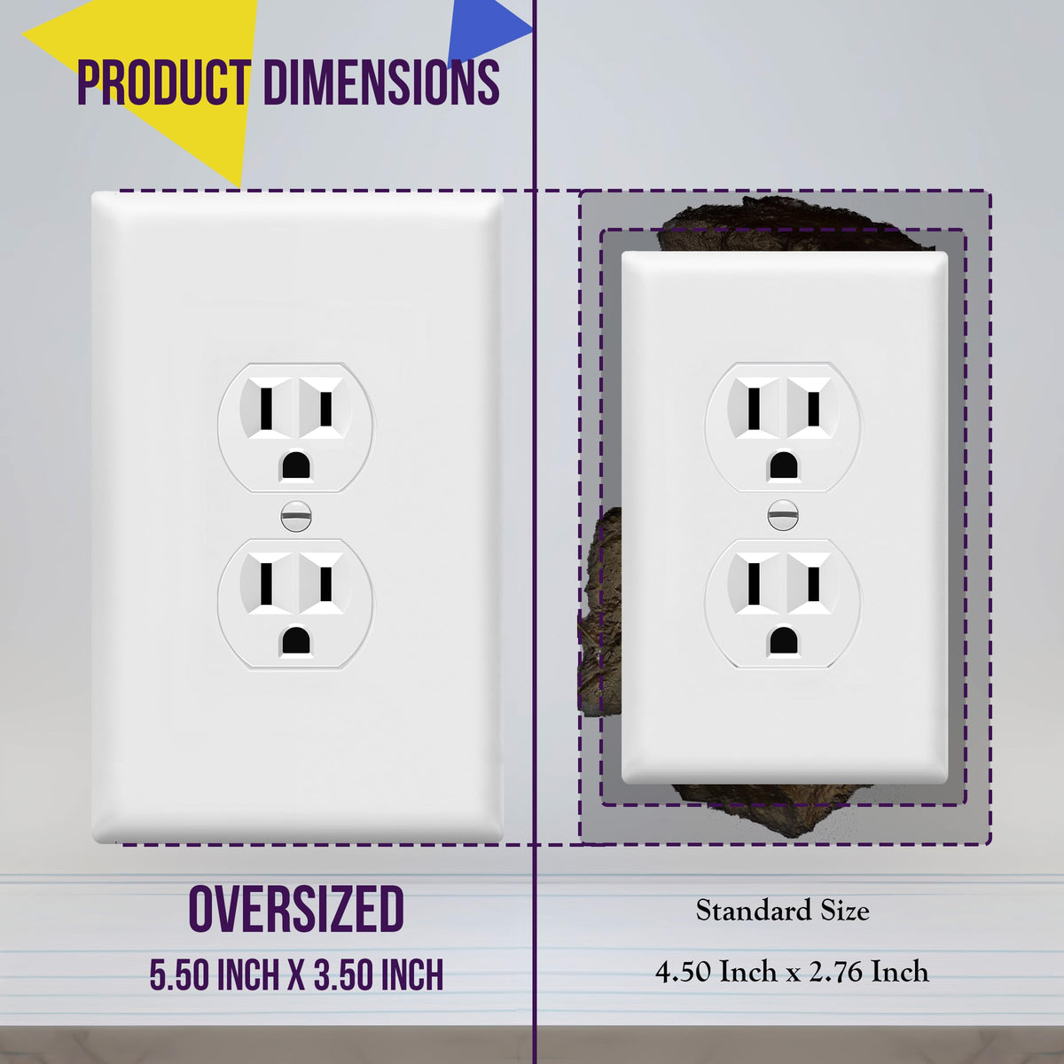 Enerlites jumbo duplex wall plate pack shot highlights a 20-pack for bulk replacement.