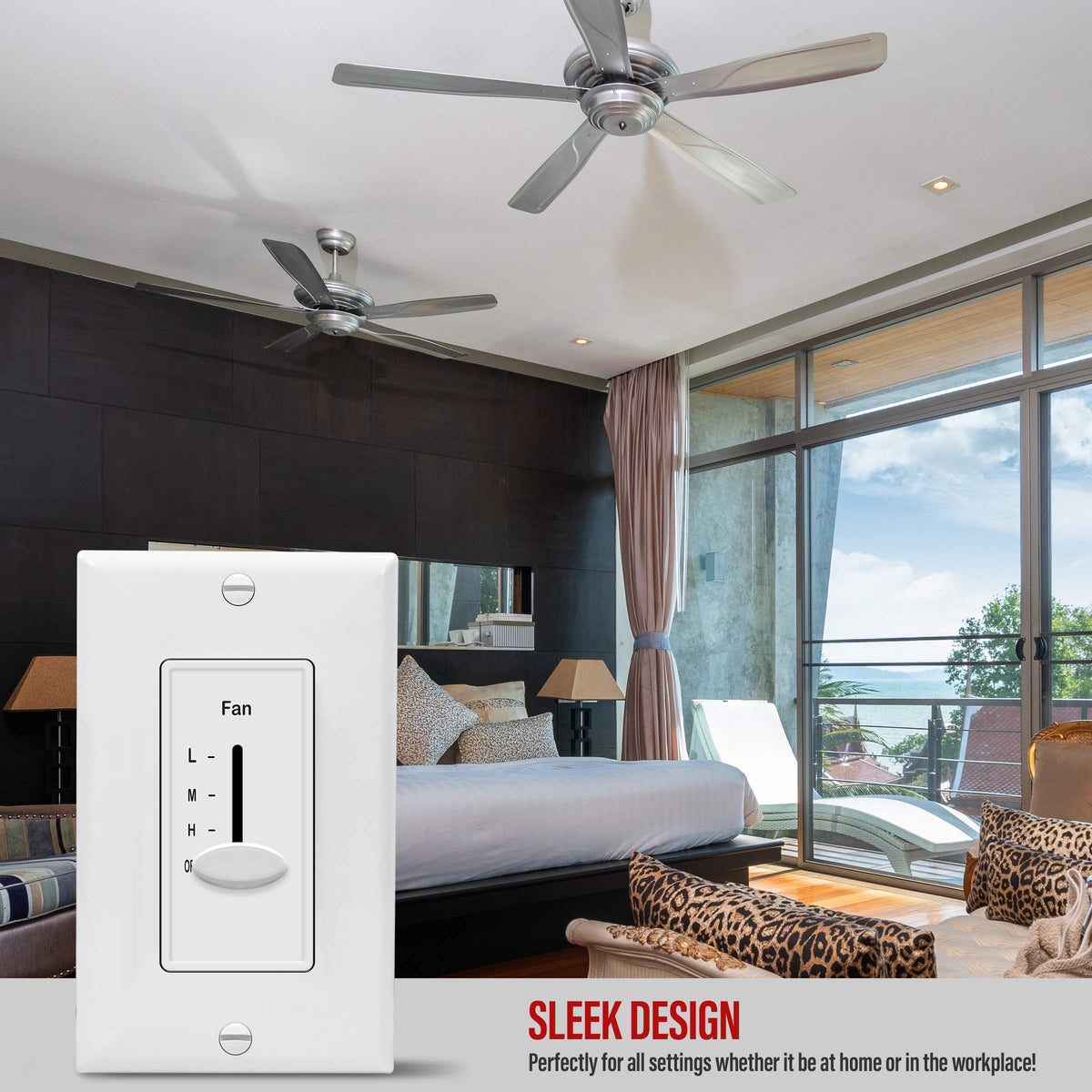 ENERLITES no-neutral-wire-compatible switch in residential setup.