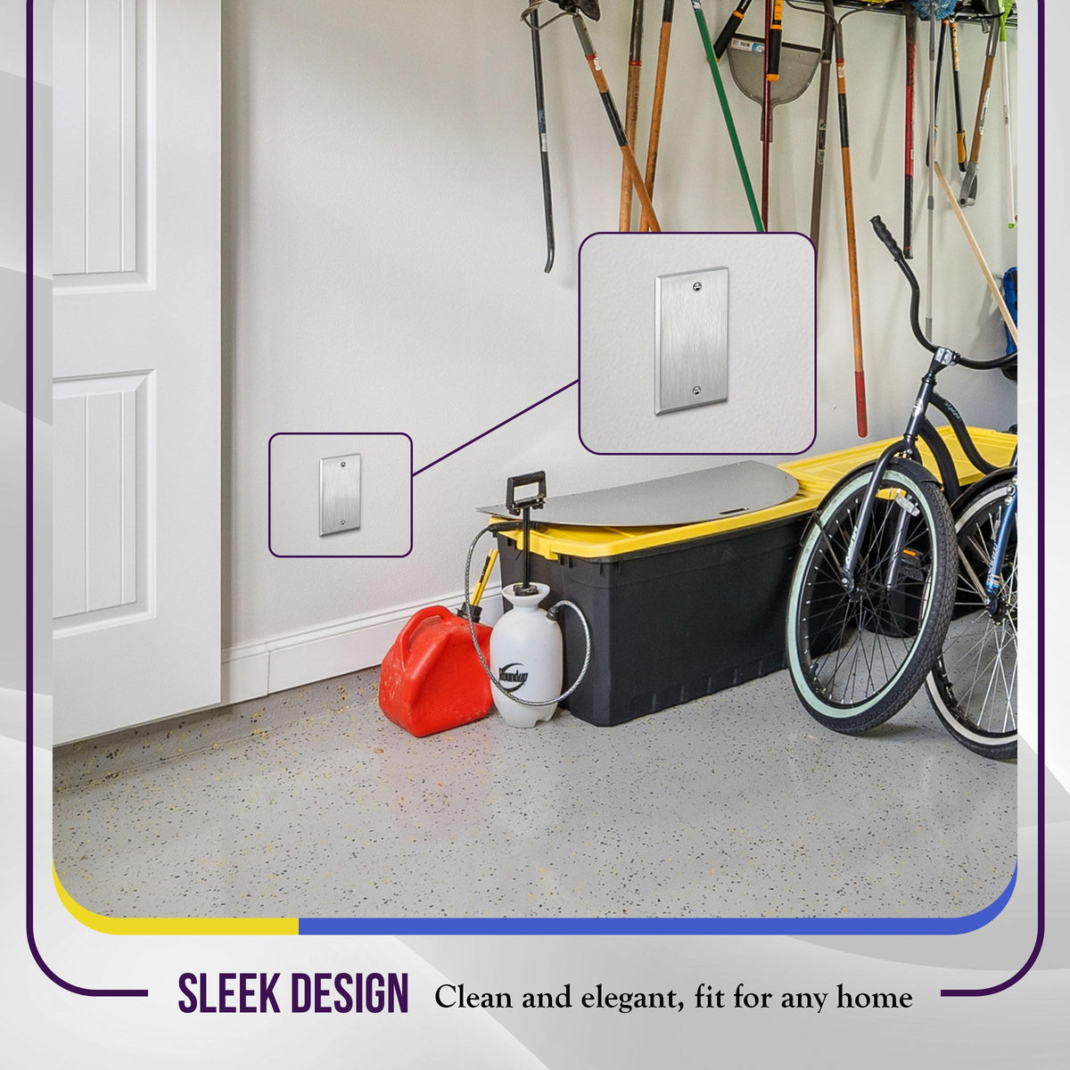 Enerlites pack of 10 wall plates for convenient replacements