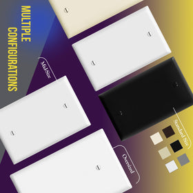 ENERLITES 20-pack blank wall plates for bulk room updates and replacements.