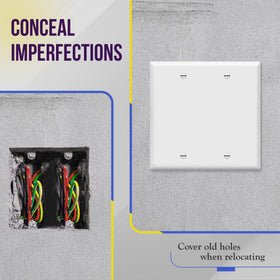 ENERLITES painted screws matching wall plate for cohesive aesthetics