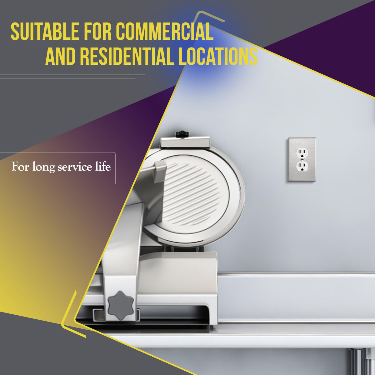 ENERLITES plaster-ear-break-off-design simplifies wall mounting and plaster work.