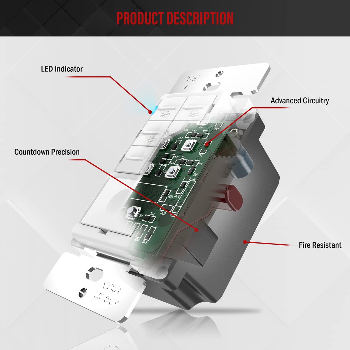 enerlites product packaging box presents complete timer switch in retail packaging