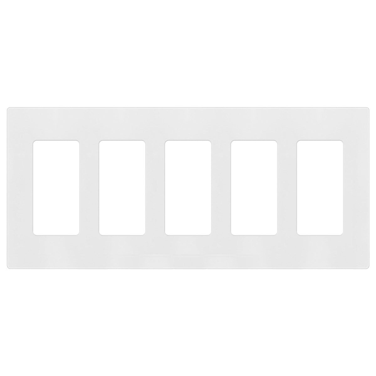 ENERLITES SI8835-W screwless wall plate close-up with glossy white finish.