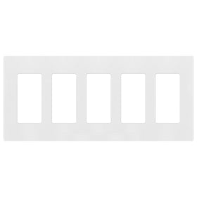 ENERLITES SI8835-W screwless wall plate close-up with glossy white finish.
