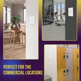 ENERLITES UL-listed plate with heat resistance for safety and longevity.