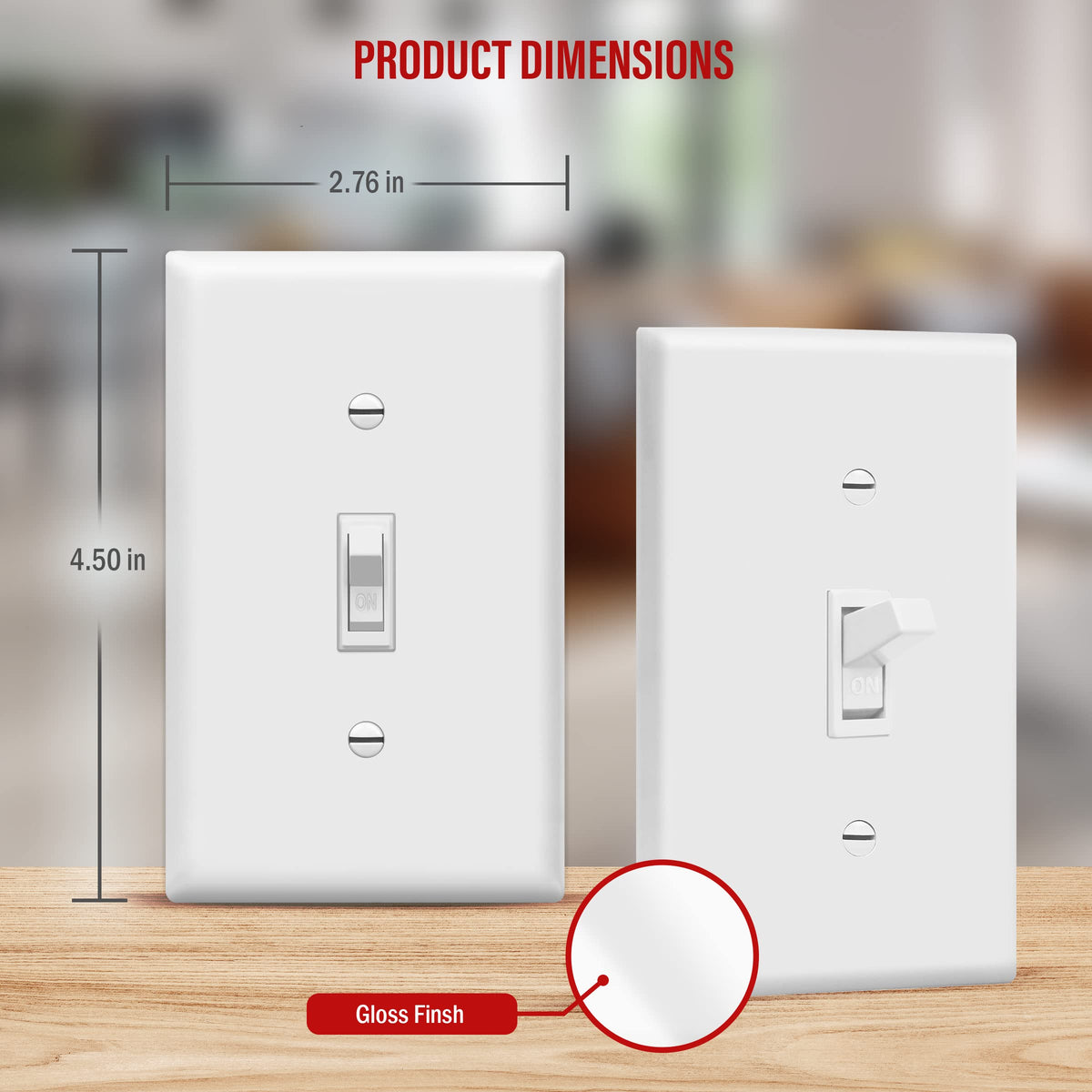ENERLITES white wall plate bundle showing 10-pack contents for quick upgrades