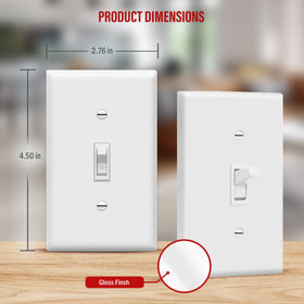 ENERLITES white wall plate bundle showing 10-pack contents for quick upgrades