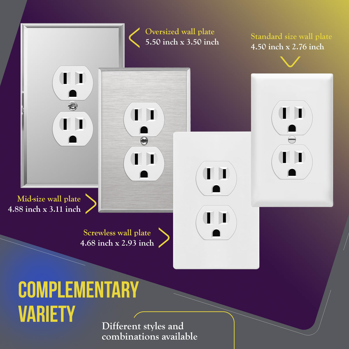 ENERLITES wall-plate-compatible outlet options ensure a smooth color match.