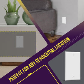 ENERLITES wall plate features heat and fade resistance for lasting appearance.